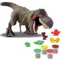 Dinossauro T-Rex Ataca com 4 Potes de Massinha Diver Toys Dinossauro T-Rex Ataca com 4 Potes de Massinha Diver Toys