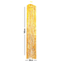 Enfeite de Teto Lustre Metalizado Dourado 1,60m Badulake