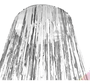 Enfeite de Teto Lustre Metalizado Prata 1,60m Badulake