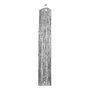 Enfeite de Teto Lustre Metalizado Prata 1,60m Badulake