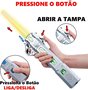 Espada Retrátil Com Luz e Som Prata Star Guardian Polibrinq