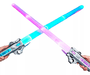 Espada Retrátil Com Luz e Som Prata Star Guardian Polibrinq
