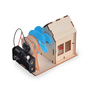 Estação De Energia Eólica Em Madeira Polilab Maker Polibrinq