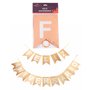 Faixa Feliz Aniversário Rosê Gold Com Glitter Silver Festas