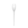 Garfo Sobremesa Strawplast Branco C/50 Unidades