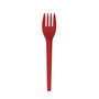Garfo Sobremesa Strawplast Vermelho C/50 Unidades
