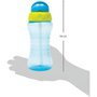 Garrafa Fresh Azul Com Canudo Retrátil 300ml Buba