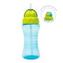 Garrafa Fresh Azul Com Canudo Retrátil 300ml Buba