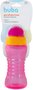 Garrafa Fresh Rosa Com Canudo Retrátil 300ml Buba
