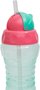 Garrafa Fresh Verde Com Canudo Retrátil 300ml Buba