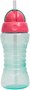 Garrafa Fresh Verde Com Canudo Retrátil 300ml Buba