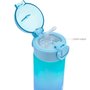 Garrafinha Degradê Azul Com Verde 450ml Buba