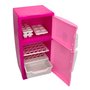 Geladeira Mini Freezer Na Solapa Rosa e Branco Bs Toys