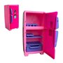 Geladeira Mini Freezer Na Solapa Rosa e Roxo Bs Toys