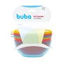 Kit 3 Potes Bowls Papinha C/Tampa Coloridos Buba