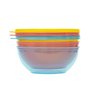 Kit 3 Potes Bowls Papinha C/Tampa Coloridos Buba