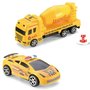 Kit Carrinhos Construção Amarelo Fenix