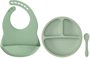 Kit De Refeição Em Silicone Verde Buba