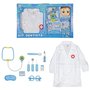 Kit Dentista Infantil Completo Com Avental Azul Fenix