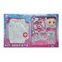Kit Dentista Infantil Completo Com Avental Rosa Fenix