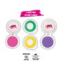 Kit Mechas Coloridas e Adesivos de Unhas Polibrinq