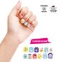 Kit Mechas Coloridas e Adesivos de Unhas Polibrinq