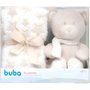 Kit Ursinho Com Mantinha Soninho Bege Buba
