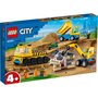 Lego City Caminhões de Construção e Guindaste Com Bola de Demolição 235 Peças