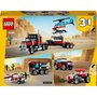 Lego Creator 3 em 1 Caminhão Plataforma Com Helicóptero