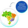 Mapa do Brasil 3D Plástico Elka