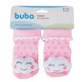 Meias Antiderrapante Com Chocalho Nuvem Rosa Buba
