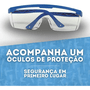 Metralhadora Automática De Gel Xniper Azul e Cinza Polibrinq