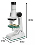 Microscópio Infantil STEM C/3 Lentes até 1200X Polibrinq