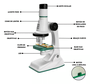 Microscópio Infantil STEM C/3 Lentes até 1200X Polibrinq