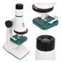 Microscópio Infantil STEM C/3 Lentes até 1200X Polibrinq