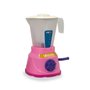 Mini Liquidificador Com Manivela Rosa Claro Bs Toys