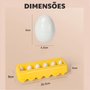 Ovos de Encaixe Formas Geométricas e Cores 12 Unidades