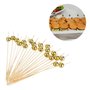 Palito Em Bambu Dourado Para Petiscos C/20 Unidades Silver Festas