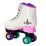 Patins 4 Rodas Unicórnio Branco Com Luzes Fenix 35-38