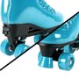 Patins Roller Skate 4 Rodas Azul Com Glitter Ajustável 31-34 Fenix