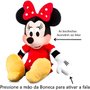 Pelúcia Da Minnie Vermelha Com Luz e Som 40cm Multikids