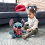 Pelúcia Stitch Hawaii Com Luz e Som 30cm