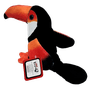 Pelúcia Tucano Laranja e Preto 30cm Lovely Toys Pelúcia Tucano Laranja e Preto 30cm Lovely Toys