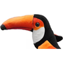 Pelúcia Tucano Laranja e Preto 30cm Lovely Toys Pelúcia Tucano Laranja e Preto 30cm Lovely Toys