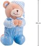 Pelúcia Ursinho Que Reza Azul 25cm Buba