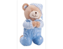 Pelúcia Ursinho Que Reza Azul Buba