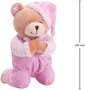 Pelúcia Ursinho Que Reza Rosa 25cm Buba