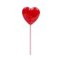 Pirulito Flopito Coração Vermelho C/50 Unidades 500g Florestal
