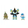 Pokémon Figura de Batalha Axew, Luxio e Piplup Sunny