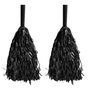 Pompom Metalizado Preto C/2 Unidades Badulake